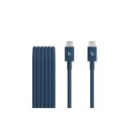 APPLE Beats USB-cable C-C, 60W, 1.5m, blue, geflochten, USB 2.0, 60W, Nitro Navy