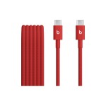 APPLE Beats USB-cable C-C, 60W, 1.5m, red, geflochten, USB 2.0, 60W, Rapid Red