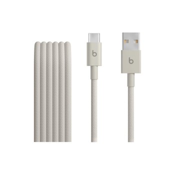 APPLE Beats USB-cable A-C, 15W, 1.5m, stone, geflochten, USB 2.0, 15W, Surge Stone