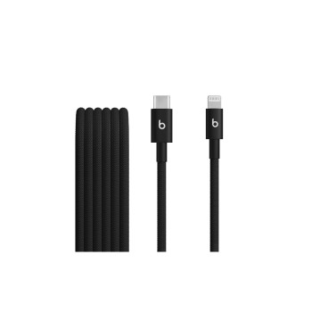 APPLE Beats USB-cable C-Light, 1.5m, black, geflochten, USB 2.0, Lightning, Bolt Black APPLE Beats USB-cable C-Light, 1.5m, black, geflochten, USB 2.0, Lightning, Bolt Black