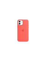 Apple iPhone 12/12 P Silicone Case Mag Pink, inkl. MagSafe, Pink Citrus