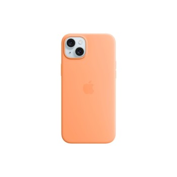 Apple iPhone 15 Plus Silicone Case, with MagSafe, Orange Sorbet Apple iPhone 15 Plus Silicone Case, with MagSafe, Orange Sorbet