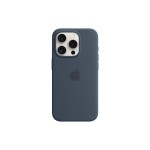 Apple iPhone 15 Pro Silicone Case, with MagSafe, Storm Blue