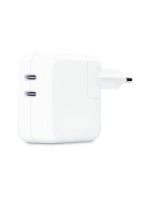 Apple 35W Dual USB-C Power Adapter, Zusätzliches Netzteil für iPhone 12/12 Pro