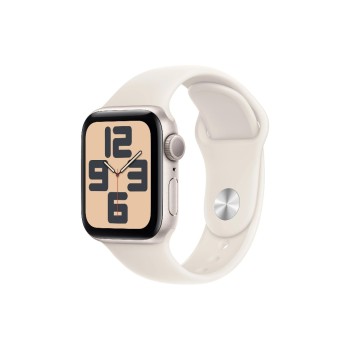 Apple Watch SE 2024 GPS 40 Starlight M, mit Starlight Sport Band - M/L Apple Watch SE 2024 GPS 40 Starlight M, mit Starlight Sport Band - M/L