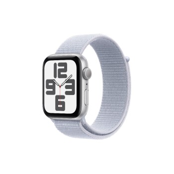 Apple Watch SE 2024 GPS 44 Silver Loop, mit Blue Cloud Sport Loop Apple Watch SE 2024 GPS 44 Silver Loop, mit Blue Cloud Sport Loop
