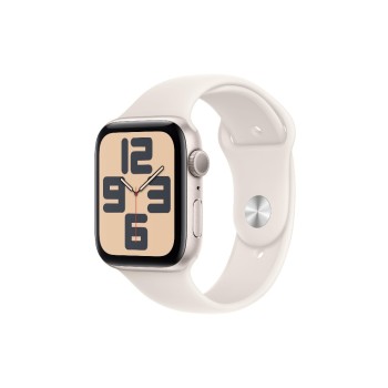 Apple Watch SE 2024 GPS 44 Starlight S, mit Starlight Sport Band - S/M Apple Watch SE 2024 GPS 44 Starlight S, mit Starlight Sport Band - S/M
