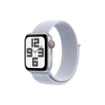 Apple Watch SE 2024 CEL 40 Silver Loop, mit Blue Cloud Sport Loop