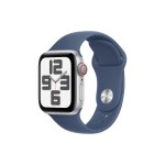 Apple Watch SE 2024 40 mm LTE Silver Denim Sport Band S/M