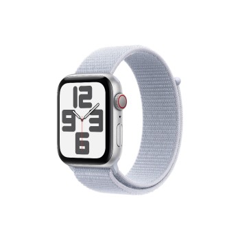 Apple Watch SE 2024 CEL 44 Silver  Loop, with Blue Cloud Sport Loop Apple Watch SE 2024 CEL 44 Silver  Loop, with Blue Cloud Sport Loop