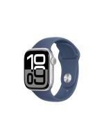 Apple Watch Series 10 42 mm Alu argent Sport Denim S/M