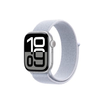 Apple Watch S10 GPS 42 Silver Alu Loop, with Blue Cloud Sport Loop Apple Watch S10 GPS 42 Silver Alu Loop, with Blue Cloud Sport Loop