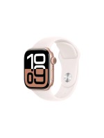 Apple Watch Series 10 42 mm Alu Or Rose Sport Blanc S/M