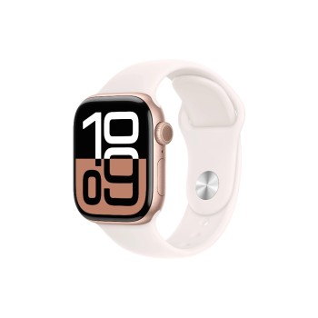 Apple Watch S10 GPS 42 Rose Gold Alu M, with Light Blush Sport Band - M/L Apple Watch S10 GPS 42 Rose Gold Alu M, with Light Blush Sport Band - M/L