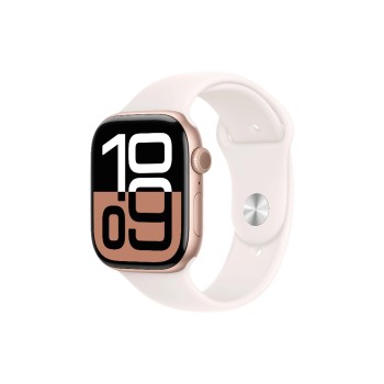 Apple Watch S10 CEL 46 Rose Gold Alu S, with Light Blush Sport Band - S/M Apple Watch S10 CEL 46 Rose Gold Alu S, with Light Blush Sport Band - S/M