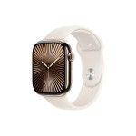 Apple Watch Series 10 46 mm LTE Titanium Gold Sport Aurore polaire M/L