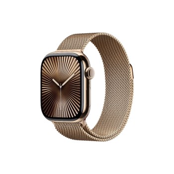 Apple Watch S10 CEL 42 Gold Titaniu Loop, with Gold Milanese Loop Apple Watch S10 CEL 42 Gold Titaniu Loop, with Gold Milanese Loop