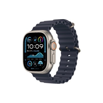 Apple Watch Ultra 2 2024 Natural Titanium, mit Navy Ocean Band Apple Watch Ultra 2 2024 Natural Titanium, mit Navy Ocean Band