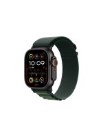 Apple Watch Ultra 2 Black Titanium Alpine Loop Vert foncé Small