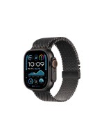 Apple Watch Ultra 2 Black Titanium Milanese Loop Noir M