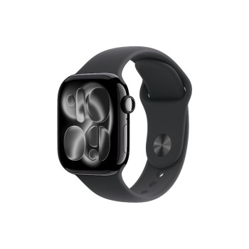 Apple Watch S11 CEL 42 Jet Black Alu M, with Black Sport Band - M/L Apple Watch S11 CEL 42 Jet Black Alu M, with Black Sport Band - M/L