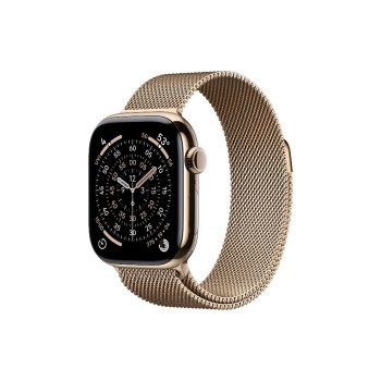 Apple Watch S11 CEL 42 Gold Titanium LOOP, with Gold Milanese Loop Apple Watch S11 CEL 42 Gold Titanium LOOP, with Gold Milanese Loop