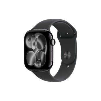 Apple Watch S11 CEL 46 Jet Black Alu M, with Black Sport Band - M/L Apple Watch S11 CEL 46 Jet Black Alu M, with Black Sport Band - M/L