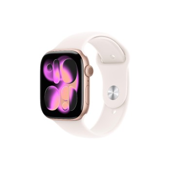 Apple Watch S11 CEL 46 Rose Gold Alu M, with Light Blush Sport Band - M/L Apple Watch S11 CEL 46 Rose Gold Alu M, with Light Blush Sport Band - M/L