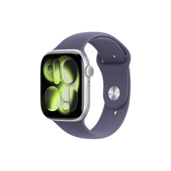 Apple Watch S11 CEL 46 Silver Alu M, with Purple Fog Sport Band - M/L Apple Watch S11 CEL 46 Silver Alu M, with Purple Fog Sport Band - M/L