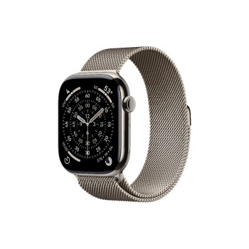 Apple Watch S11 CEL 46 Nat Titanium S, with Natural Milanese Loop - S/M Apple Watch S11 CEL 46 Nat Titanium S, with Natural Milanese Loop - S/M
