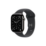 Apple Watch S11 CEL 46 Slate Titanium S, mit Black Sport Band - S/M