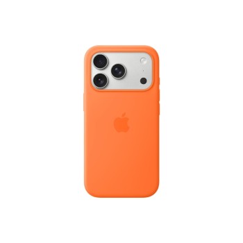 Apple iPhone 17 Pro Silicone Case, MagSafe, Orange Apple iPhone 17 Pro Silicone Case, MagSafe, Orange