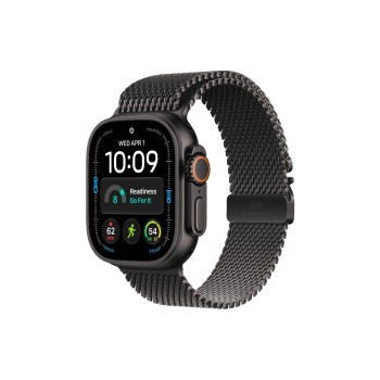 Apple Watch Ultra 4, 49mm, Black Titan, Milanese Loop S