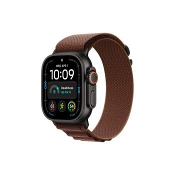 Apple Watch Ultra 4, 49mm, Black Titan, Burgundy Alpine Loop L