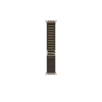 Apple Alpine Loop 49 mm, finition titane naturel olive foncé, petit modèle