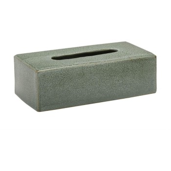 Aquanova Kosmetiktücherbox Ugo, Grün, 26.3x13.4x8.4 cm, Steingut Aquanova Kosmetiktücherbox Ugo, Grün, 26.3x13.4x8.4 cm, Steingut