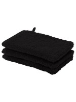 Aquanova Waschhandschuh London, 16x22 cm, Schwarz,100% ÄgyptischeBaumwolle, 600 gr/m²