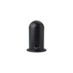 Aquanova Kosmetikeimer Ona 3L, Schwarz, 17-22x34 cm (DxH), Polyresin, Edelstahl