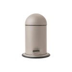 Aquanova Kosmetikeimer Ona 3L, Greige, 17-22x34 cm (DxH), Polyresin, Edelstahl