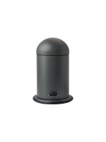 Aquanova Kosmetikeimer Ona 3L, Dunkelgrau, 17-22x34 cm (DxH), Polyresin, Edelstahl