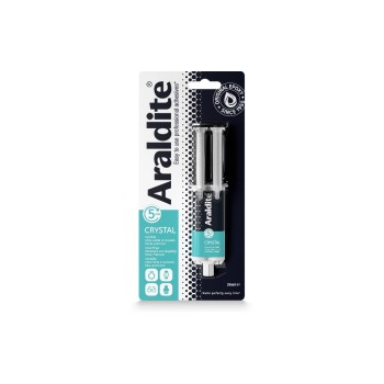 Tesa Araldit Cristal Glue, 2 x 12 ml, syringe, invisible collages Tesa Araldit Cristal Glue, 2 x 12 ml, syringe, invisible collages