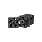 Arctic Cooling Ventilateur PC S8038-10K, 80 mm, 10000 RPM, noir, 4 pièces