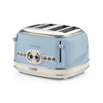 Ariete Toaster Vintage with 4 Schlitze blue, 1600 W, 4 Schlitze