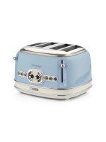 Ariete Toaster Vintage with 4 Schlitze blue, 1600 W, 4 Schlitze