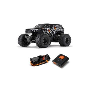 Arrma Monster Truck Gorgon MEGA 550 RWD Noir, kit de construction, 1:10