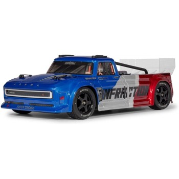 Arrma Camion de course Infraction 223S DSC 4 x 4 1:8, ARTR bleu/rouge