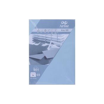 Artoz Couvert 1001 C5, 100 gm2, pastellblau, 5 Blatt