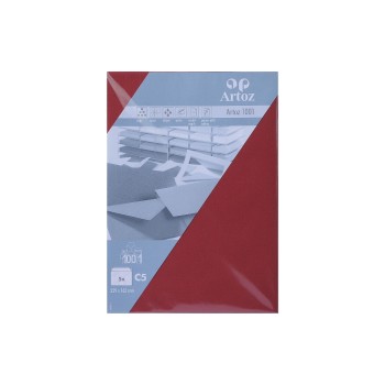Artoz Couvert 1001 C5, 100 gm2, Weinrot, 5 Blatt Artoz Couvert 1001 C5, 100 gm2, Weinrot, 5 Blatt