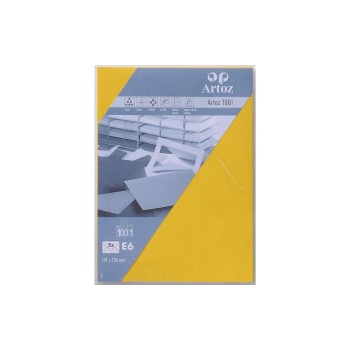Artoz Couvert 1001 E6, 100 gm2, Sonnengelb, 5 Blatt Artoz Couvert 1001 E6, 100 gm2, Sonnengelb, 5 Blatt