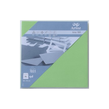 Artoz Couvert 1001 16cmx16cm, 100gm2, birkengrün, 5 Stück